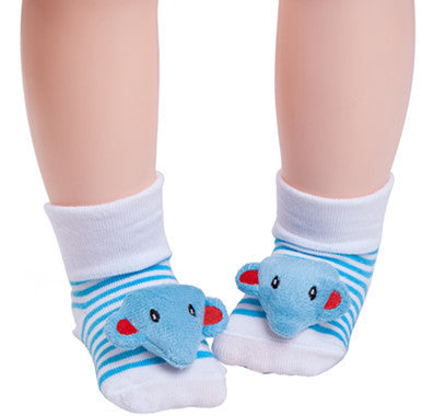 Chaussettes tridimensionnelles pour bébé, poupée animale mignonne