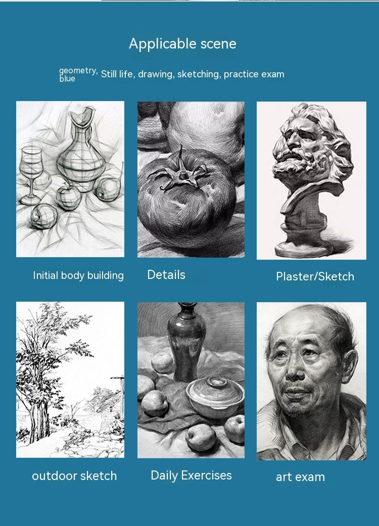 Stylo surligneur pour croquis, poudre blanche, pinceau en plomb