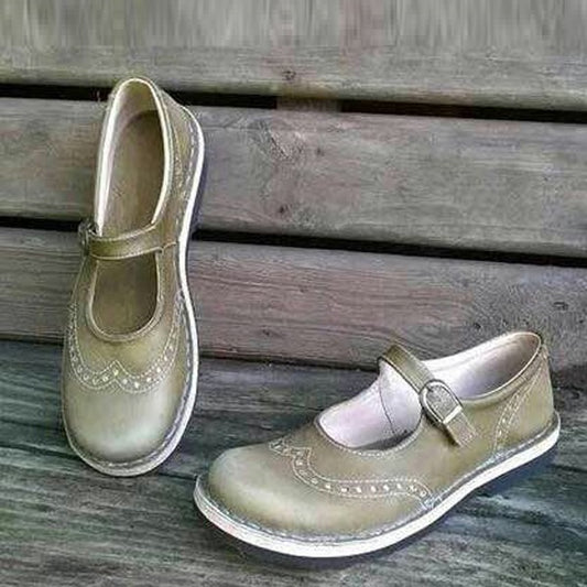 Chaussures de printemps à bout pointu et à talons bas pour femmes, grande taille