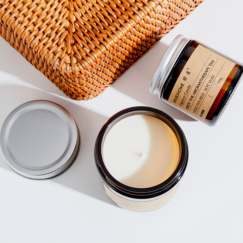 Bougies parfumées sans fumée faites à la main