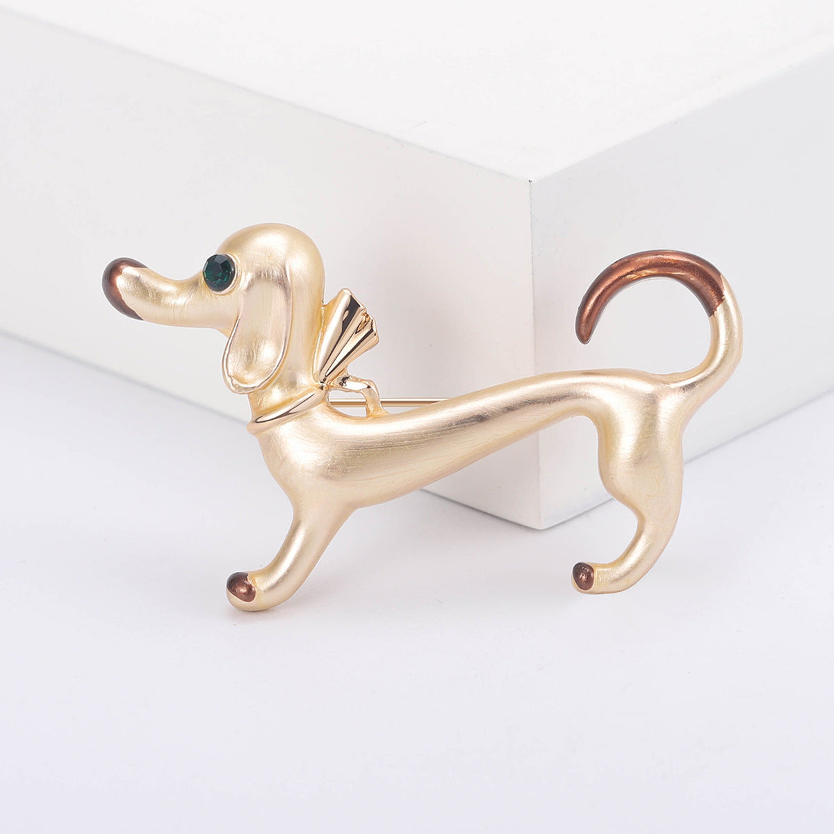 Mignon dégoulinant d'huile saucisse chien Animal broche Simple même Style broche ornement