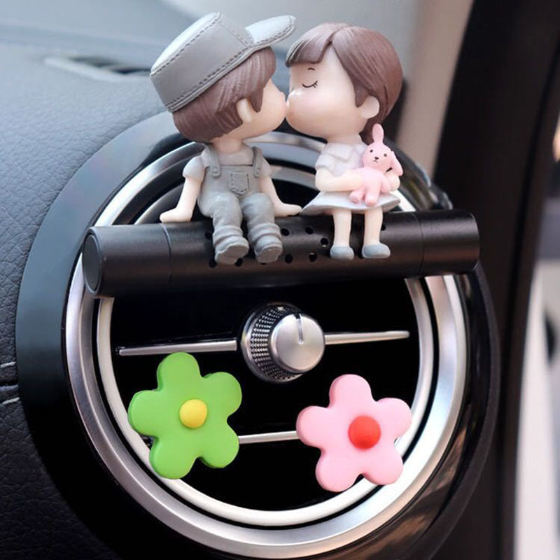 Air Outlet Decoration Cartoon Couple Gift Car Perfume Clip