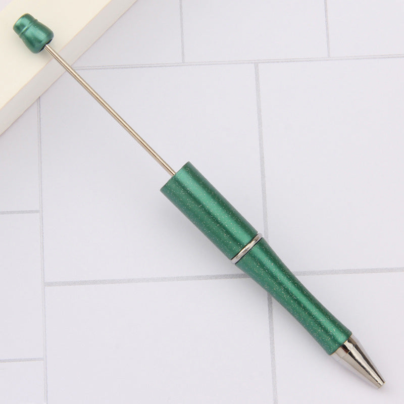 Stylo à bille créatif en plastique avec perles