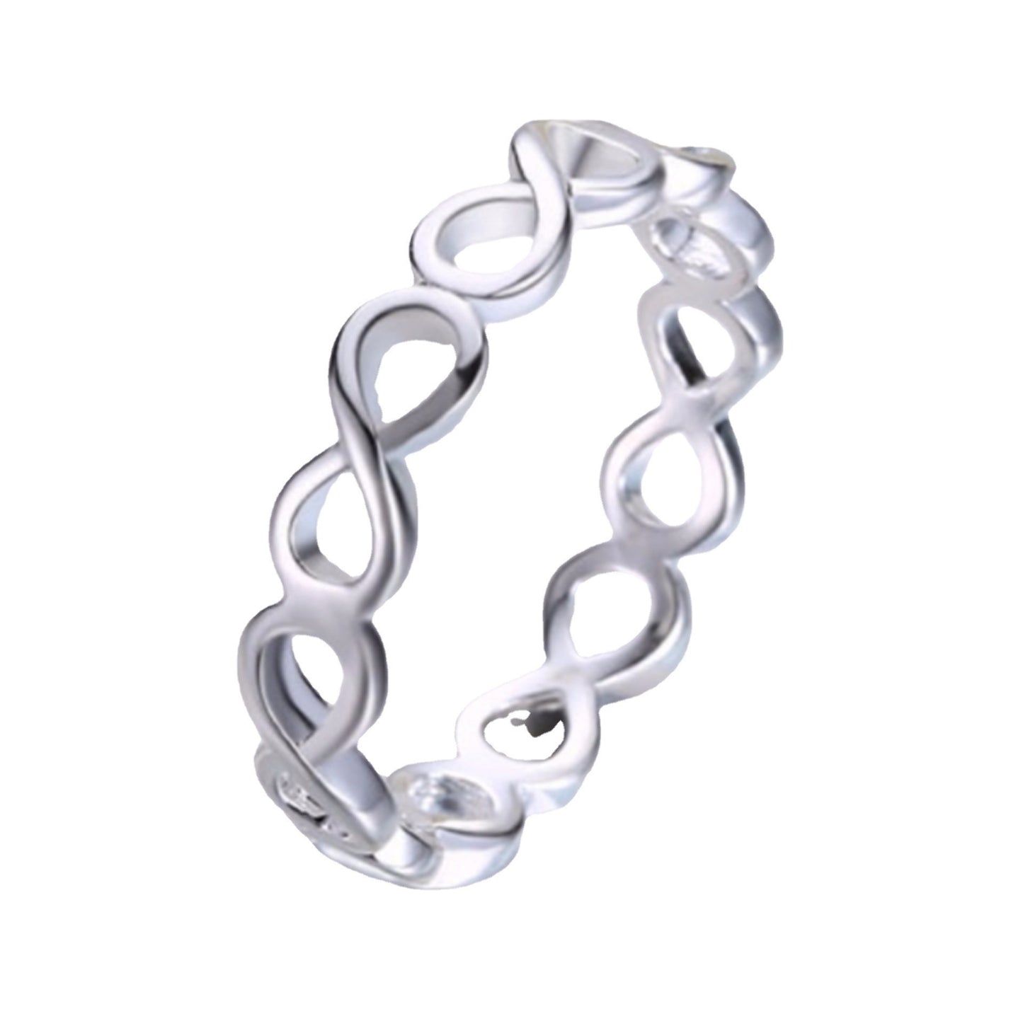 Bague de 8 mots ajourée à personnalité simple