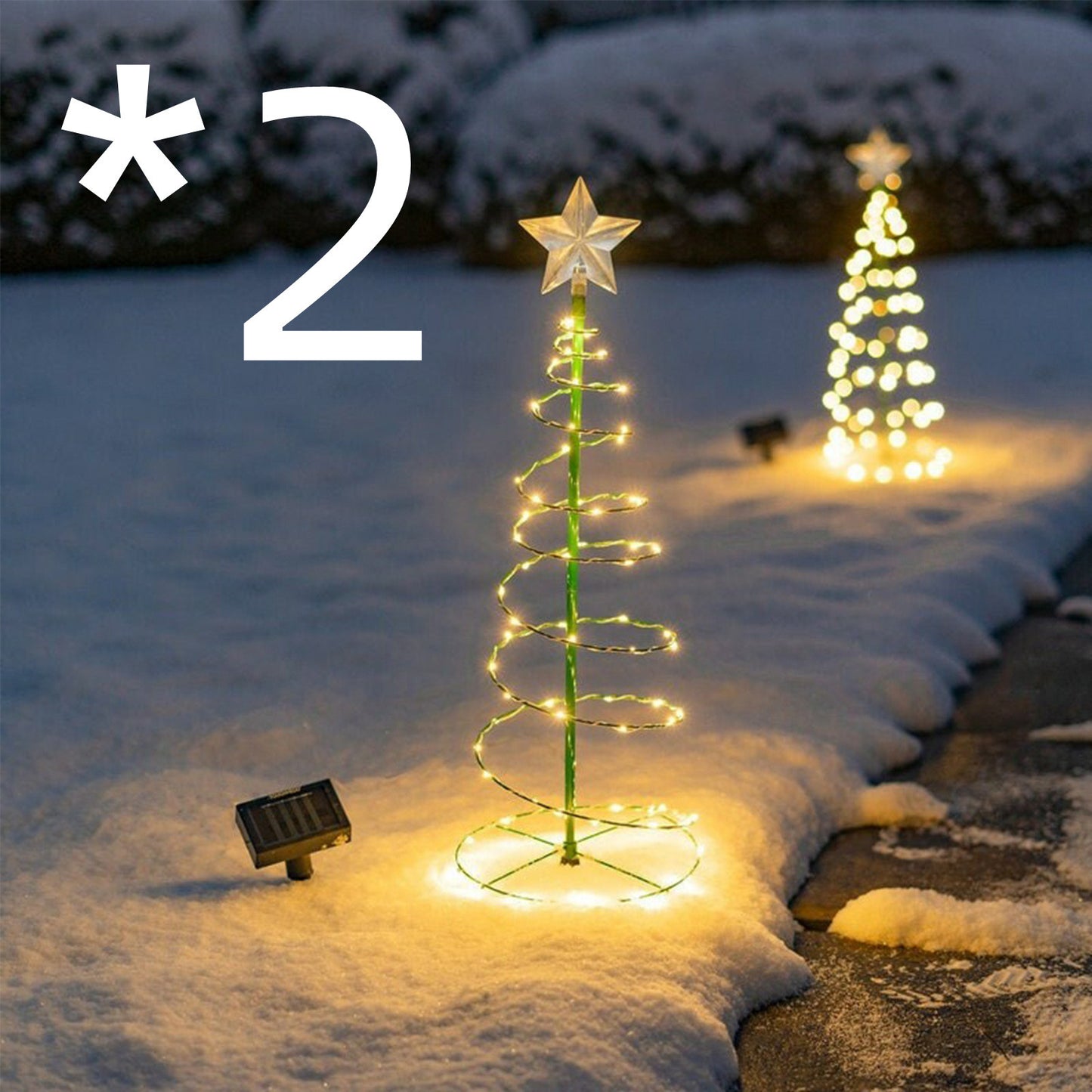 Decoración del árbol de Navidad Iluminación del patio al aire libre