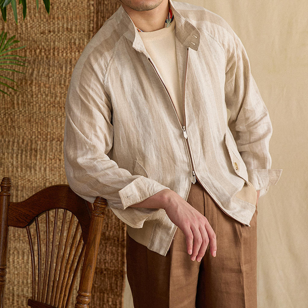 Men's Linen Vintage Casual Short Jacket Coat